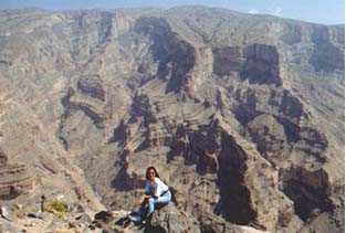 She's not scared of heights, Jabal Shams